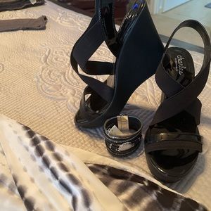 Beautiful black wedge